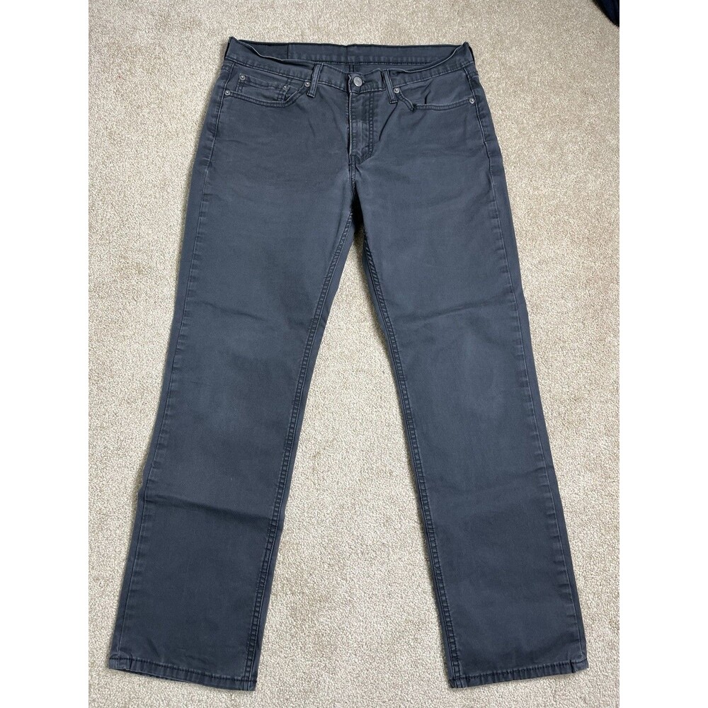Levi’s Mens 514 Straight Fit Gray Denim Jeans Size 33x30 (34x29 Actual)